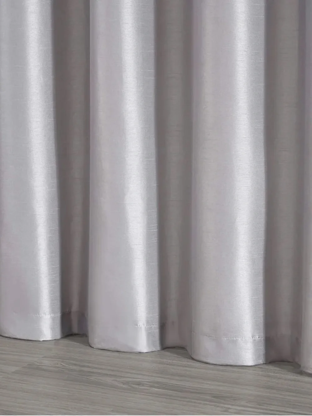 Elegant Gray Tassel Window Curtain Set